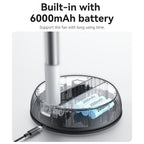 Yesido YF11 Smart Folding & Retractable Fan – 6000mAh Large Battery, Remote Control Oscillating Head, 3-Blade 5W Telescopic Fan