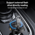Yesido Y70 Bluetooth 5.3 FM Transmitter & Car Charger – Dual USB + Type-C Output