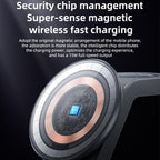 Yesido DS26 4-in-1 Magnetic Wireless Charging Stand with Night Light and Fabric Texture