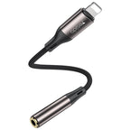 Yesido YAU45 Smart Aux Audio Cable – Integrated Independent Decoding Chip, Heavy-Duty Braided Wire & Aluminum Alloy Shell Supporting Line Control & Voice Calls