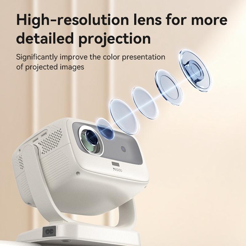 Yesido TV13 Smart Android HD Projector – 190 ANSI Lumens, HiSilicon 352 Processor, Android 9.0, Bluetooth 5.1 & Up to 120-Inch Display