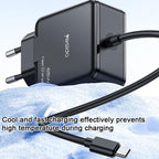 Yesido YC75 65W PD Fast Wall Charger – Type-C Laptop Adapter with 2M Integrated Cable