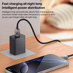 Yesido CA135C 18W USB-A to USB-C Fast Charging Cable – 1.2m Two-Tone Braided Nylon & Zinc Alloy Connectors (3A)