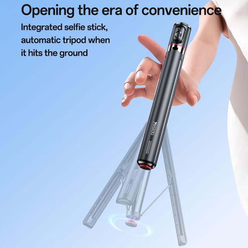 Yesido SF30 1.7m Bluetooth Selfie Stick Tripod – Innovative Auto-Popup Ground Trigger, BT 5.2 Remote & Aluminum Alloy Pole