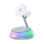 Yesido DS31 3-in-1 Magnetic Wireless Charging Stand with 5-Mode RGB Atmosphere Light