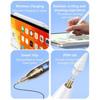 Yesido ST18 Magnetic Wireless Charging Stylus Pen for iPad – MCU Microcontroller, 10-Hour Battery, POM Tip Auto-Power On