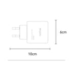 Yesido YC144C 65W GaN Fast Charger – 3 Ports (2C+1A) with 1.2m Type-C to Type-C Cable