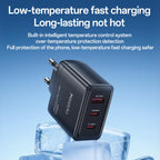 Yesido YC144C 65W GaN Fast Charger – 3 Ports (2C+1A) with 1.2m Type-C to Type-C Cable