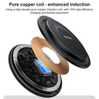 Yesido DS39 15W Desktop Pad Magnetic Wireless Fast Charger with Smart Positioning