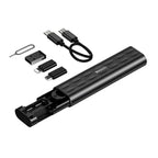 Yesido CA114 Multifunction Tech Storage Box & Charging Adapter Kit – 60W Type-C to Type-C Cable, 18W Fast Charging Micro/Type-C & 12W Lightning Connectors