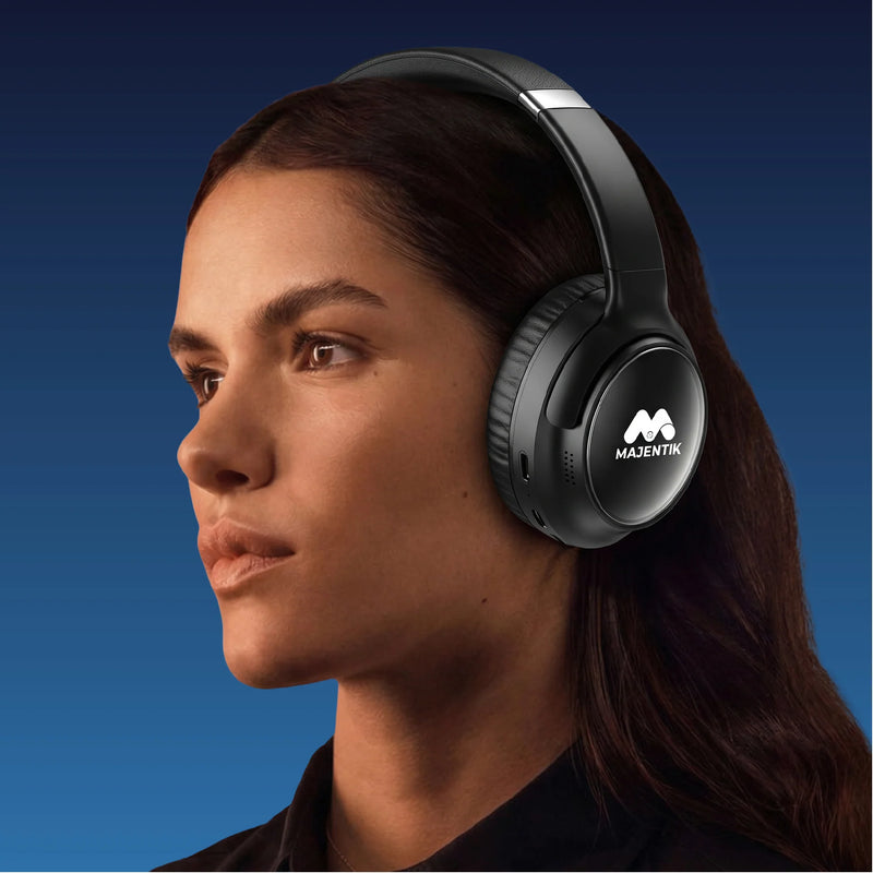 Majentik MH002 Wireless Headphones – Foldable Stereo Headset with Noise Isolation