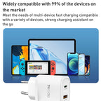 Yesido YC47 20W Fast Home Charger Set – Dual Port (USB + Type-C) with 1m Type-C to Lightning Cable