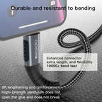 Yesido CA36 Micro USB Fast Charging Data Cable – 1.2m Heavy-Duty Cotton Braided Armor with USB 3.0 Interface & Metal Shell (3A Max)