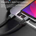 Yesido CA36 Micro USB Fast Charging Data Cable – 1.2m Heavy-Duty Cotton Braided Armor with USB 3.0 Interface & Metal Shell (3A Max)
