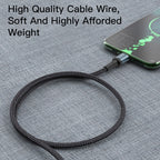Yesido CA78 60W Type-C to Type-C PD Fast Charging Cable – 1.2m Heavy-Duty Nylon Braided Cable with Aluminum Alloy Shells