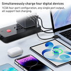 Yesido MC24 Universal Travel Adapter 2000W – 20W PD & 18W QC 3.0 with 4 USB/Type-C Ports