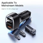 Yesido Y46 42W Fast Car Charger – Triple USB Ports with QC 3.0 18W Support