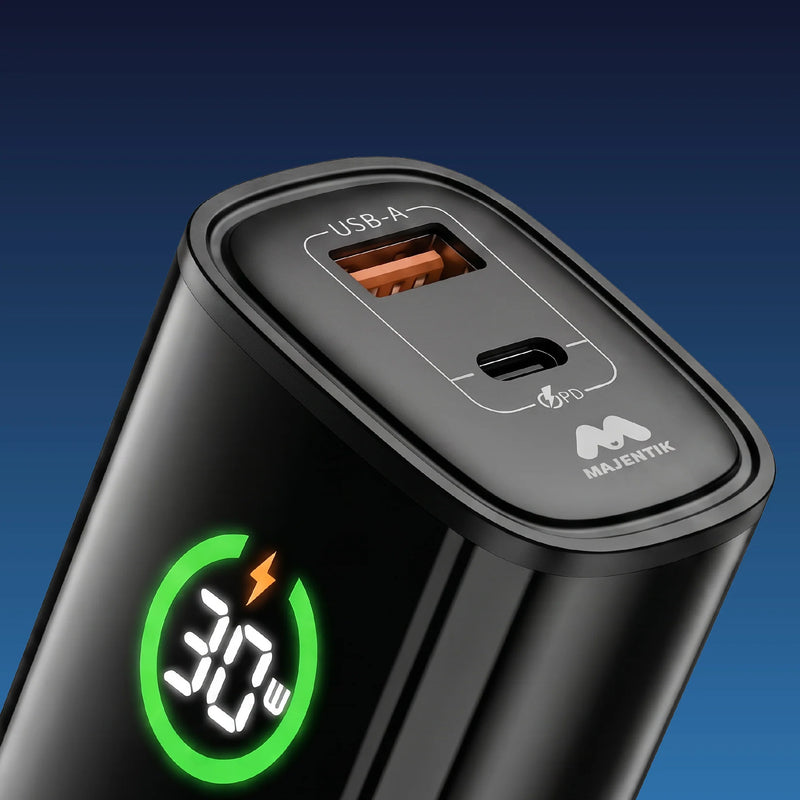 Majentik MC-017 25W Travel Fast Charger – Compact Wall Adapter Supporting PD & QC