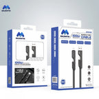 Majentik CL-012 4-in-1 Fast Charging Data Cable – 100W PD Fabric Braided with Auto Power-Off (1M)