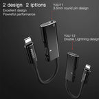 Yesido YAU11 2-in-1 Lightning & 3.5mm Audio Adapter