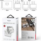 Yesido MC25 Universal Travel Adapter Kit – All-in-One Converter for CN, US, EU, and UK Plugs