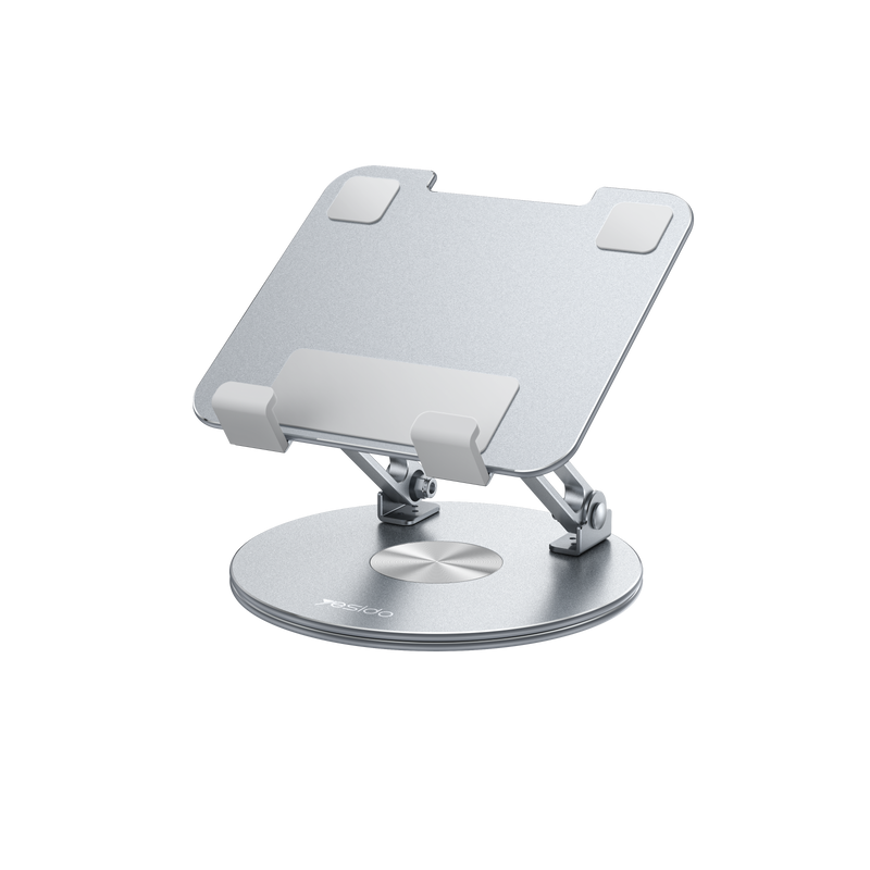 Yesido C293 Aluminum Desktop Stand - 360° Rotating & Foldable for Tablets