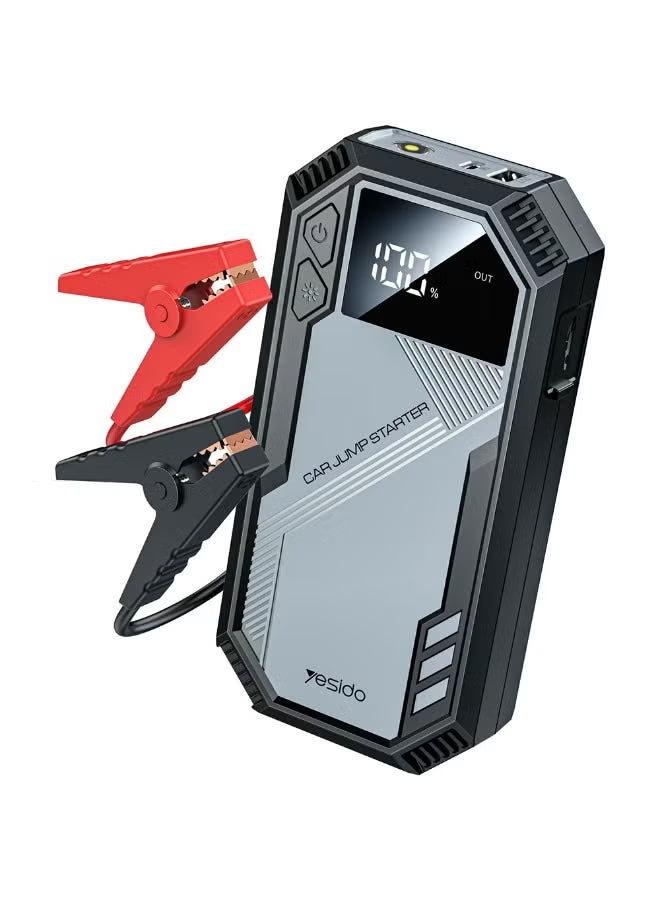 Yesido VC11 Portable Car Jump Starter – 800A Peak Current, 6000mAh Power Bank & LED Flashlight