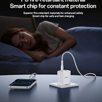 Yesido YC110 45W Dual Port Fast Wall Charger – 45W PD + 18W QC with Type-C to Type-C Cable