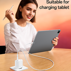 Yesido YC105 20W PD Fast Wall Charger – Single Type-C Port with Type-C to Type-C Cable