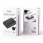 Yesido MC11 7-in-1 Smart Power Strip – 2650W, 20W PD + 18W QC 3.0 with 4 Universal Outlets