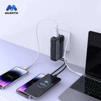 Majentik MJ-22 2-in-1 Hybrid Power Bank & Wall Charger – 10000mAh with 22.5W Fast Charging