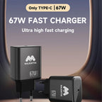 Majentik MC-007 67W GaN Fast Charger – Compact Wall Charger with Power Delivery