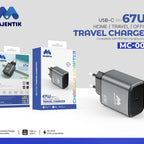 Majentik MC-007 67W GaN Fast Charger – Compact Wall Charger with Power Delivery