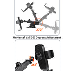Yesido C262 Car Holder - Adjustable Telescopic Arm & Faux Leather Protection