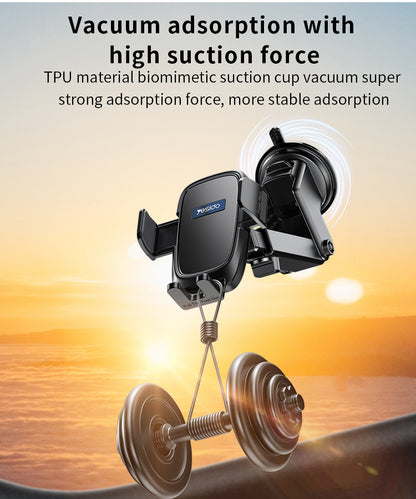 Yesido C262 Car Holder - Adjustable Telescopic Arm & Faux Leather Protection