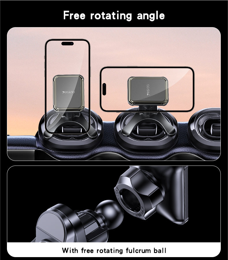 Yesido C246 Magnetic Car Holder - Upgraded Air Vent Clip & 360° Rotation