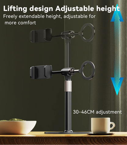 Yesido C297 Desktop Live Broadcast Phone Holder with 360 Rotation and 30-46CM Adjustable Height