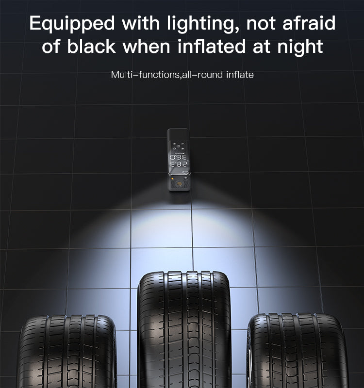 Yesido VC05 Portable Multifunction Car Air Pump – 20 Cylinder Fast Inflator with LED Display