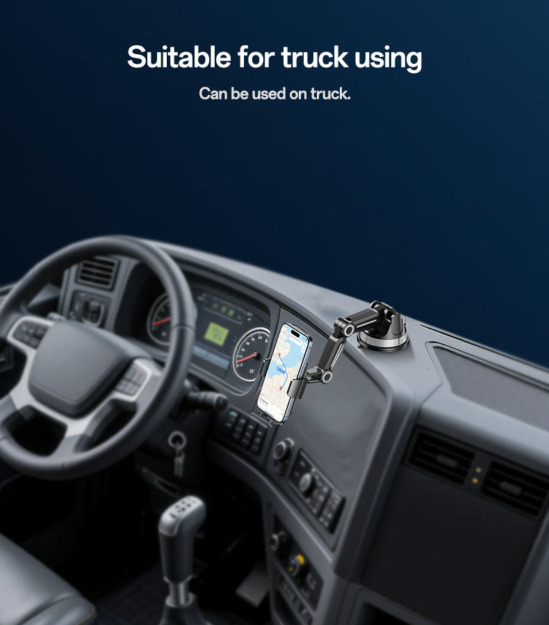 Yesido C275 Truck Phone Mount - 1260° Adjustable Long Arm & Anti-Shake
