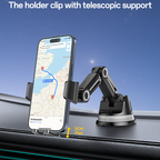 Yesido C275 Truck Phone Mount - 1260° Adjustable Long Arm & Anti-Shake