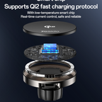 Yesido DS30 15W Wireless Charger - 2-in-1 Car & Desktop Stand