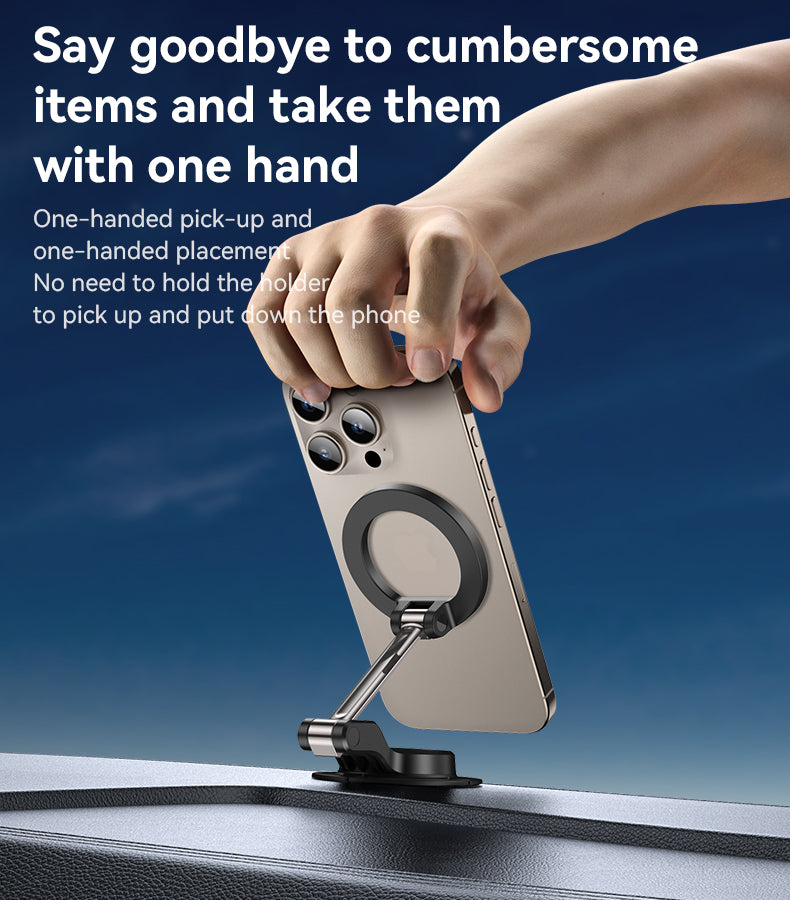 هولدر سيارة Yesido C218 مغناطيسي - دوران 360 درجة وتصميم قابل للطي بمحور مزدوج