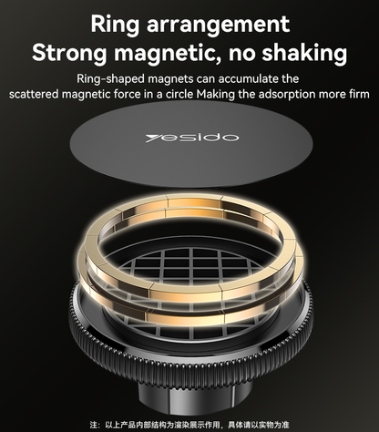 Yesido C213 MagSafe Magnetic Car Holder with Strong Suction & Modern Design