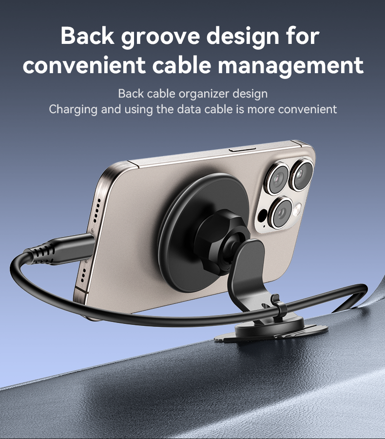 Yesido C220 Magnetic Phone Holder - 360° Rotation & Strong Dashboard Mount