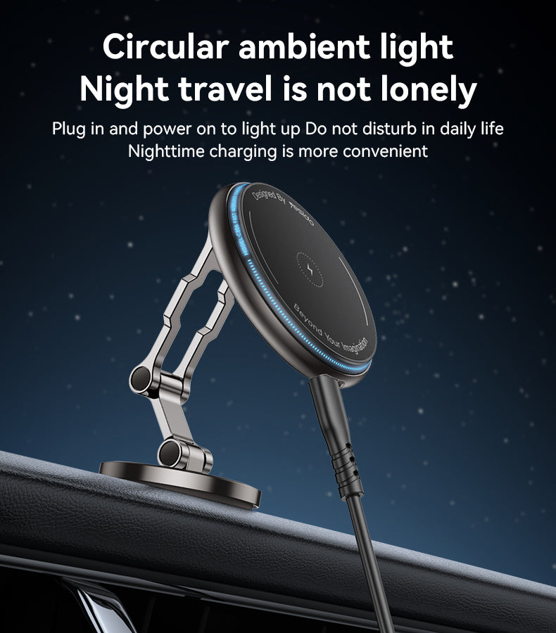 Yesido C306 Magnetic Car Wireless Charger - 15W Fast Charge & Ultra Stability