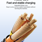 Yesido CA136L 2-in-1 27W USB-C to Lightning & Apple Watch Magnetic Charging Cable – Premium Braided Nylon Armor