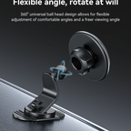 Yesido C220 Magnetic Phone Holder - 360° Rotation & Strong Dashboard Mount
