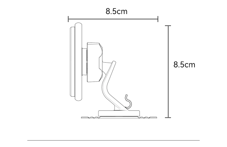 Yesido C220 Magnetic Phone Holder - 360° Rotation & Strong Dashboard Mount