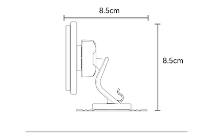 Yesido C220 Magnetic Phone Holder - 360° Rotation & Strong Dashboard Mount