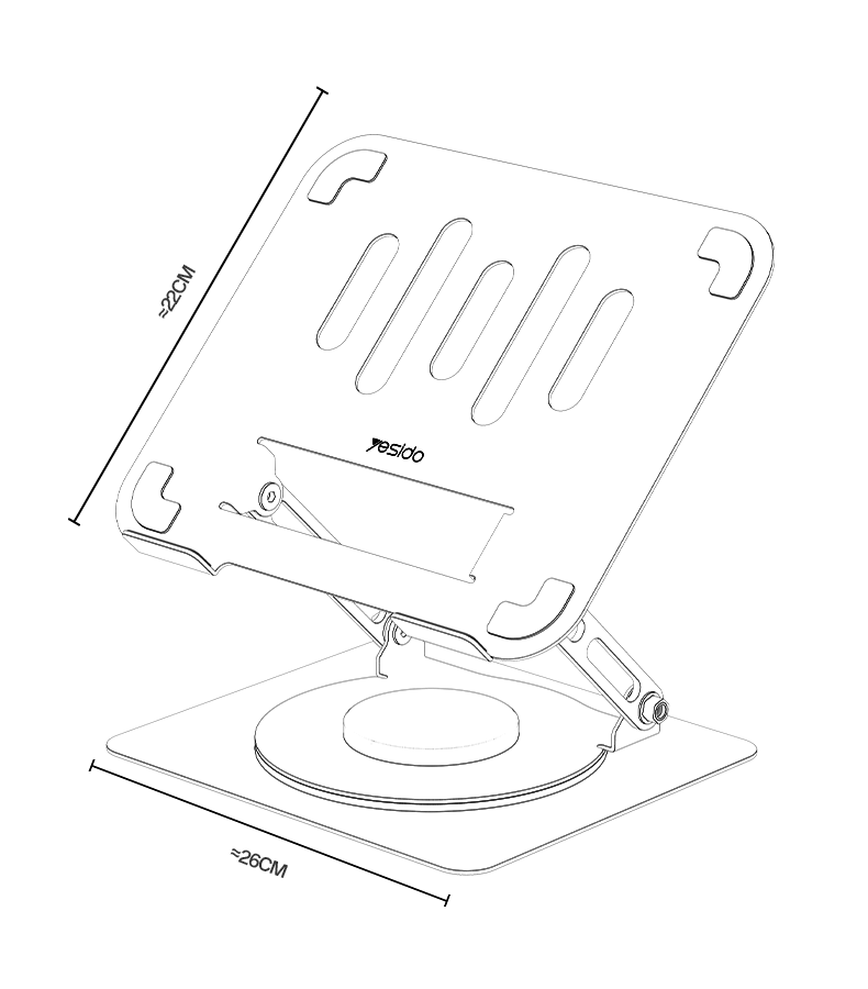 Yesido LP08 Infinite Hover 360 degree Laptop Stand